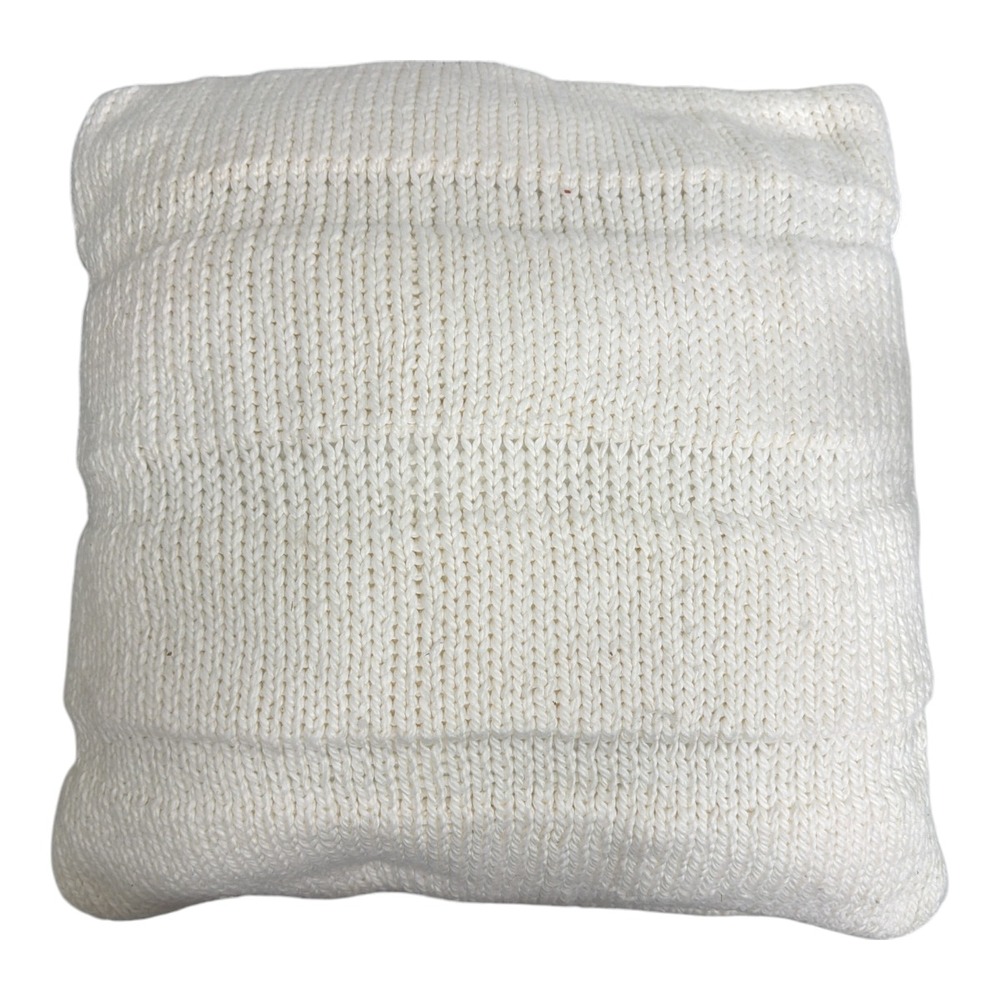 Ugg Pillow White Woven Soft Knit 20x20 Cover & Insert NWOT